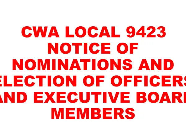 Notice of Nominations & Election