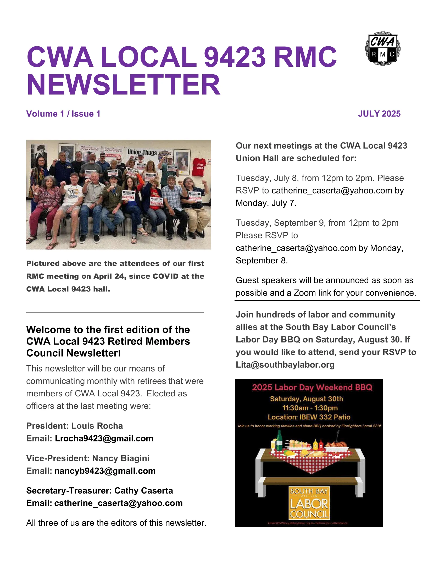 Retiree Newsletter
